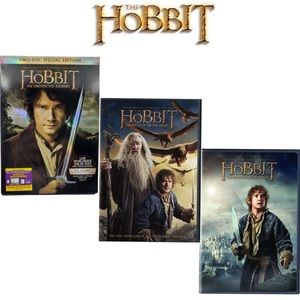 NEW The Hobbit 4 Disc DVD Movie Bundle